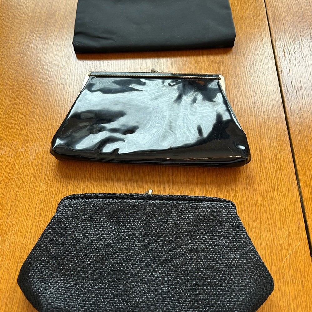Vintage Black Women's Clutch Trio